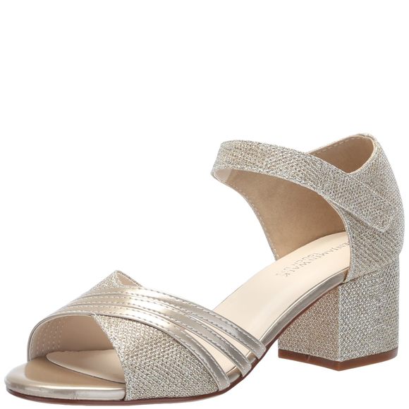 Touch Ups Women's Foster Heeled Sandal, Champagne, 9 Wide - Picture 1 of 1